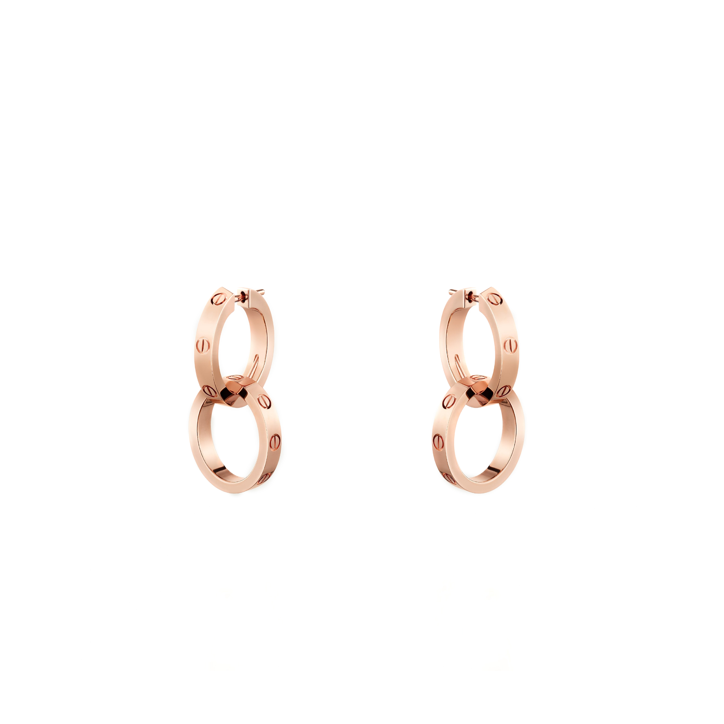 Ca*t*er love rose gold earrings, transformable b8301498